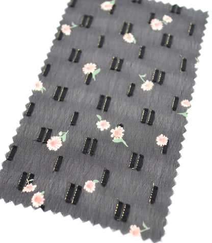 【25SS-237】小花柄プリントカットドビーシフォン　/0.5ｙあたり = ～785円