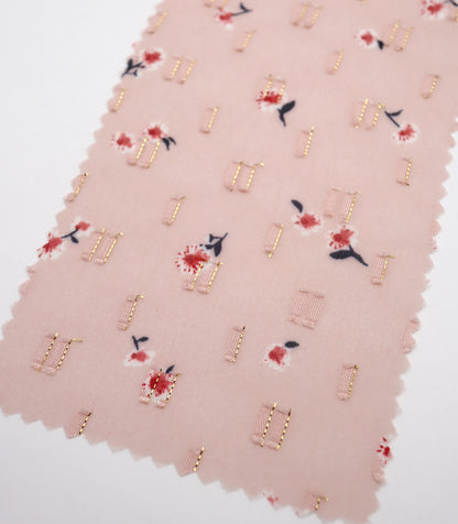 【25SS-237】小花柄プリントカットドビーシフォン　/0.5ｙあたり = ～785円