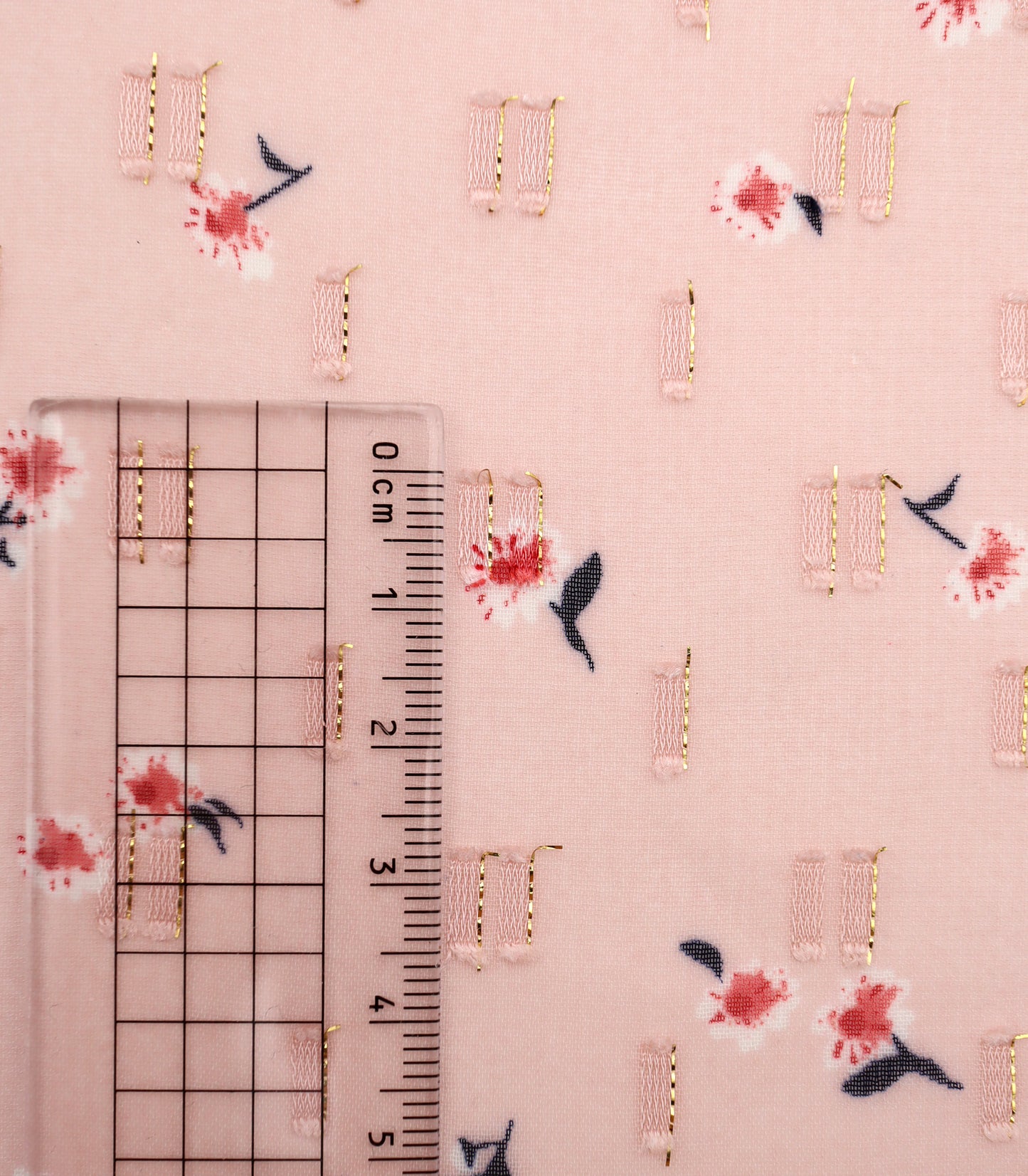 【25SS-237】小花柄プリントカットドビーシフォン　/0.5ｙあたり = ～785円