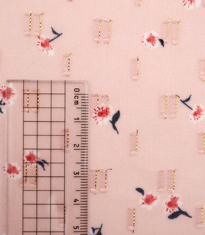 【25SS-237】小花柄プリントカットドビーシフォン　/0.5ｙあたり = ～785円