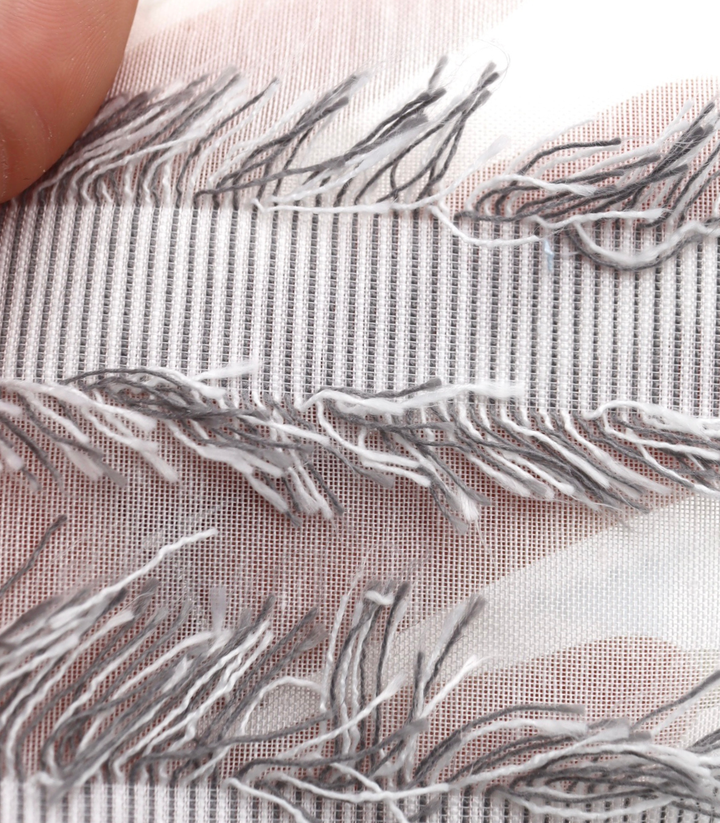 【25SS-308】フリンジジャガードシアーローン　/0.5ｙあたり = ～ 925円