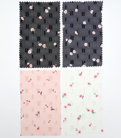 【25SS-237】小花柄プリントカットドビーシフォン　/0.5ｙあたり = ～785円