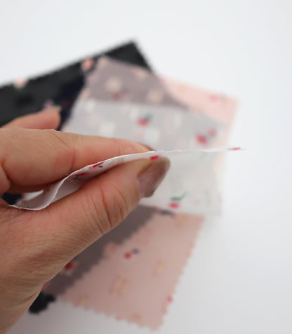 【25SS-237】小花柄プリントカットドビーシフォン　/0.5ｙあたり = ～785円