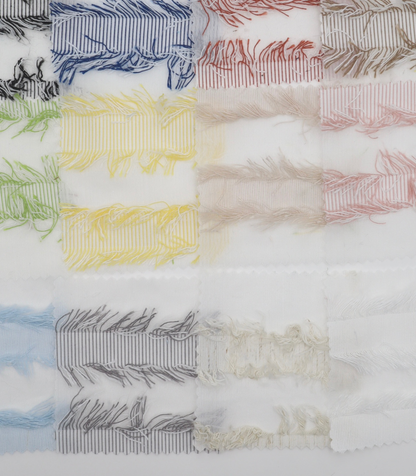 【25SS-308】フリンジジャガードシアーローン　/0.5ｙあたり = ～ 925円