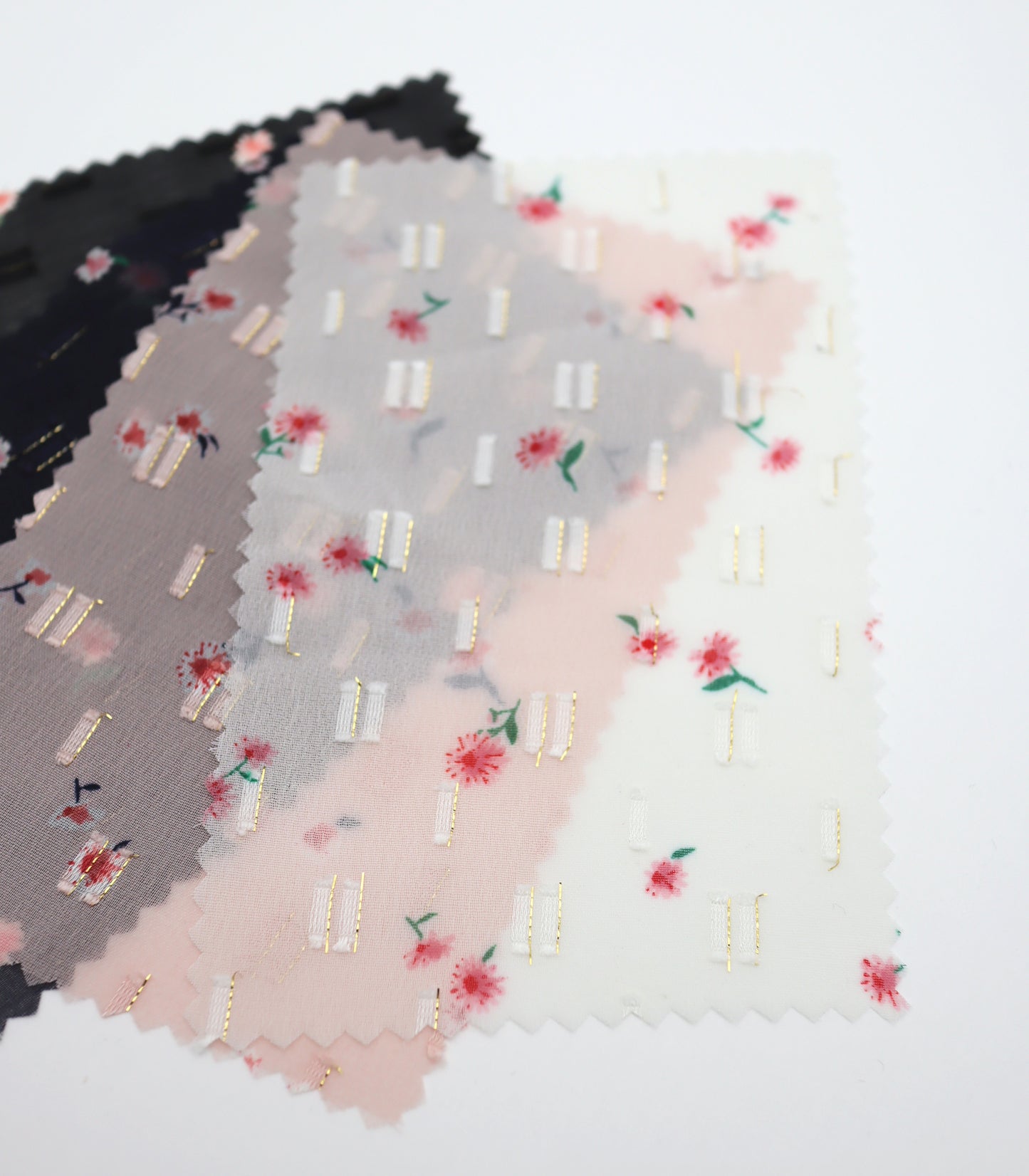 【25SS-237】小花柄プリントカットドビーシフォン　/0.5ｙあたり = ～785円