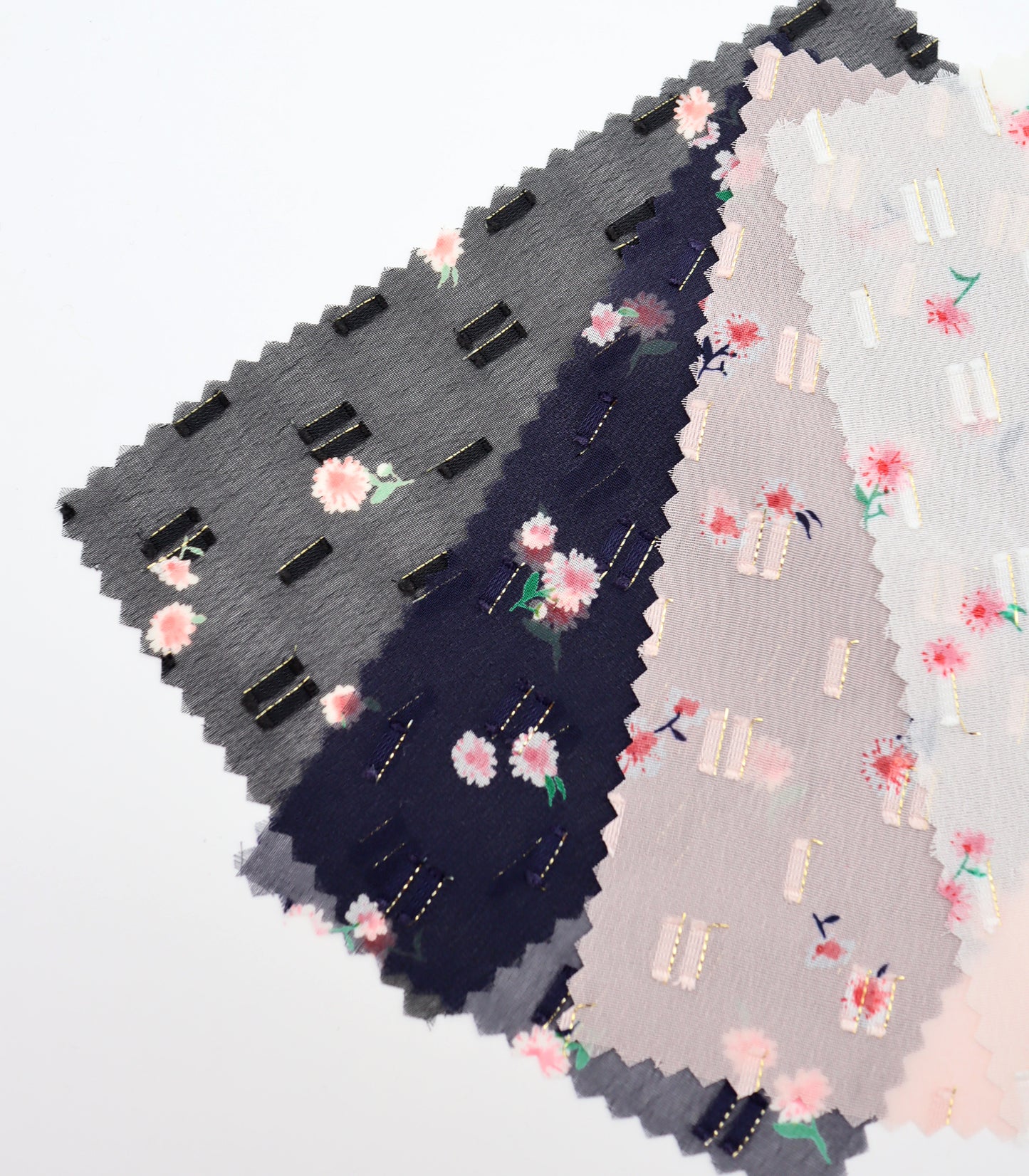 【25SS-237】小花柄プリントカットドビーシフォン　/0.5ｙあたり = ～785円