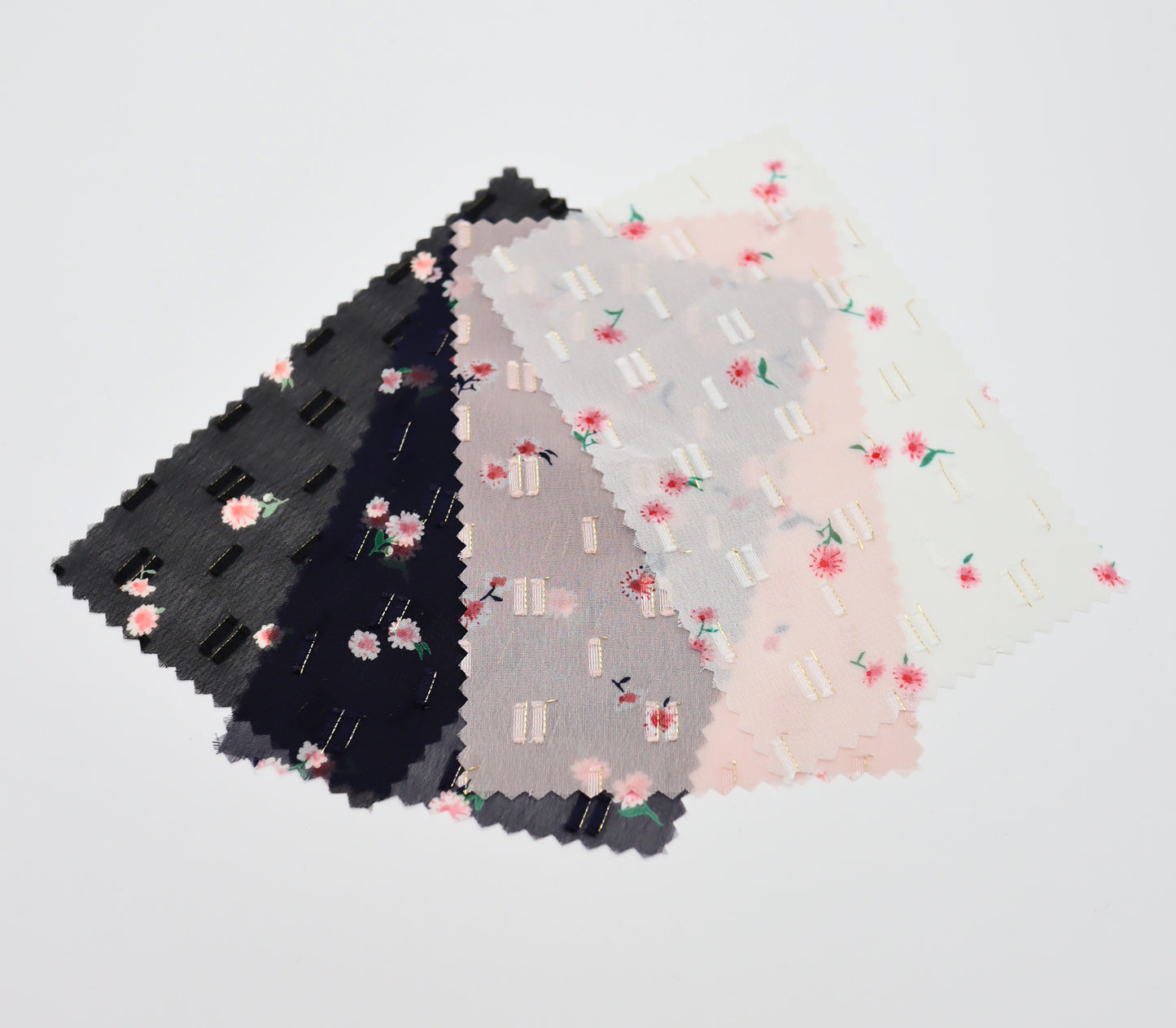 【25SS-237】小花柄プリントカットドビーシフォン　/0.5ｙあたり = ～785円