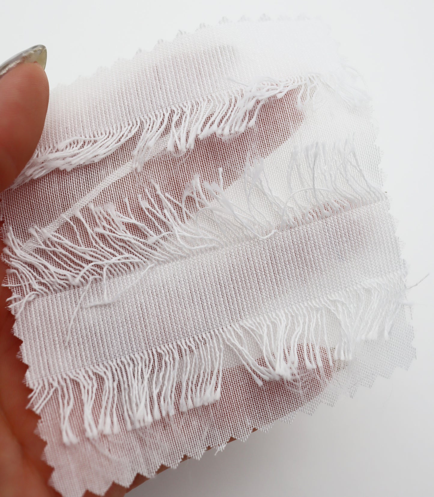 【25SS-308】フリンジジャガードシアーローン　/0.5ｙあたり = ～ 925円