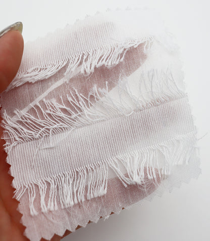 【25SS-308】フリンジジャガードシアーローン　/0.5ｙあたり = ～ 925円