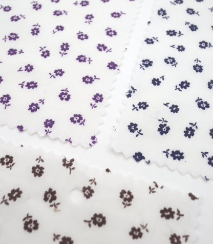 【25SS-255】小花柄プリント綿ローン　/0.5ｙあたり = ～625円