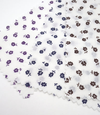 【25SS-255】小花柄プリント綿ローン　/0.5ｙあたり = ～625円