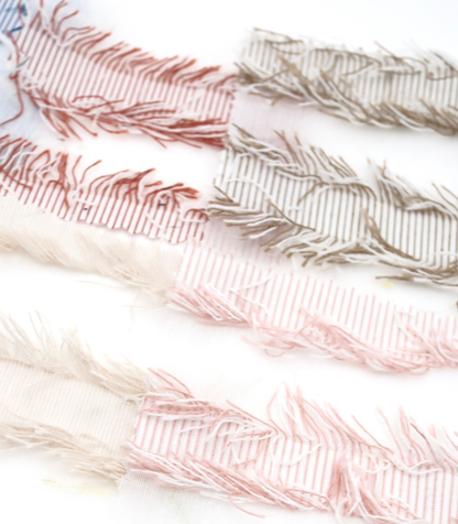 【25SS-308】フリンジジャガードシアーローン　/0.5ｙあたり = ～ 925円