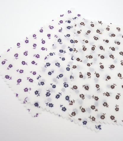 【25SS-255】小花柄プリント綿ローン　/0.5ｙあたり = ～625円