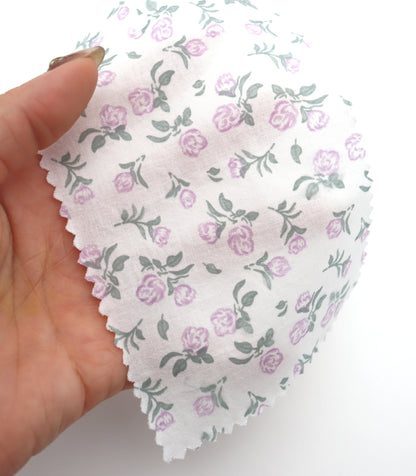 【25SS-256】ローズプリント綿ローン　/0.5ｙあたり = ～625円