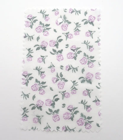 【25SS-256】ローズプリント綿ローン　/0.5ｙあたり = ～625円