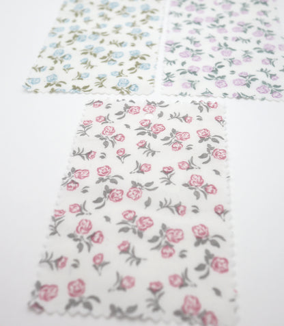 【25SS-256】ローズプリント綿ローン　/0.5ｙあたり = ～625円