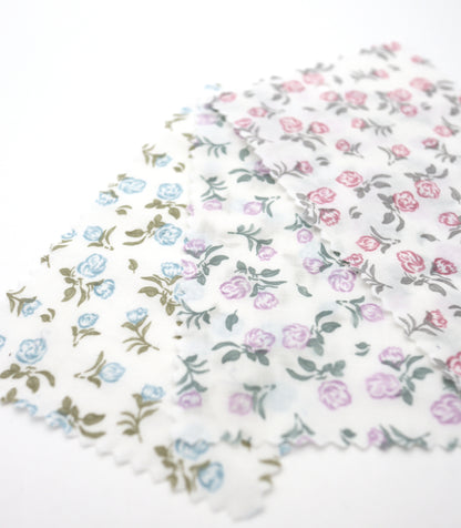 【25SS-256】ローズプリント綿ローン　/0.5ｙあたり = ～625円