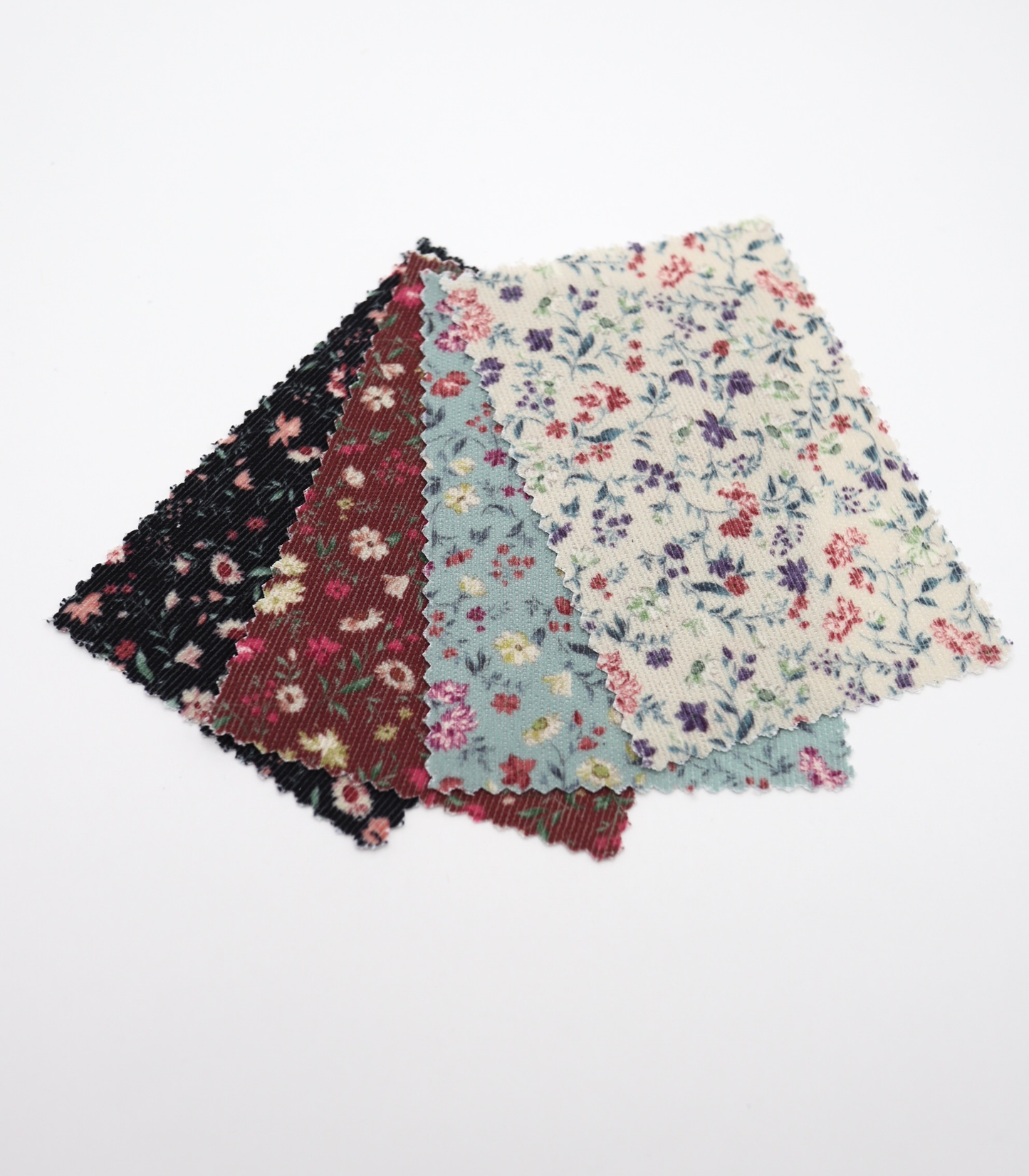 【25SS-126】小花柄プリントコーデュロイ　/0.5ｙあたり=～980円