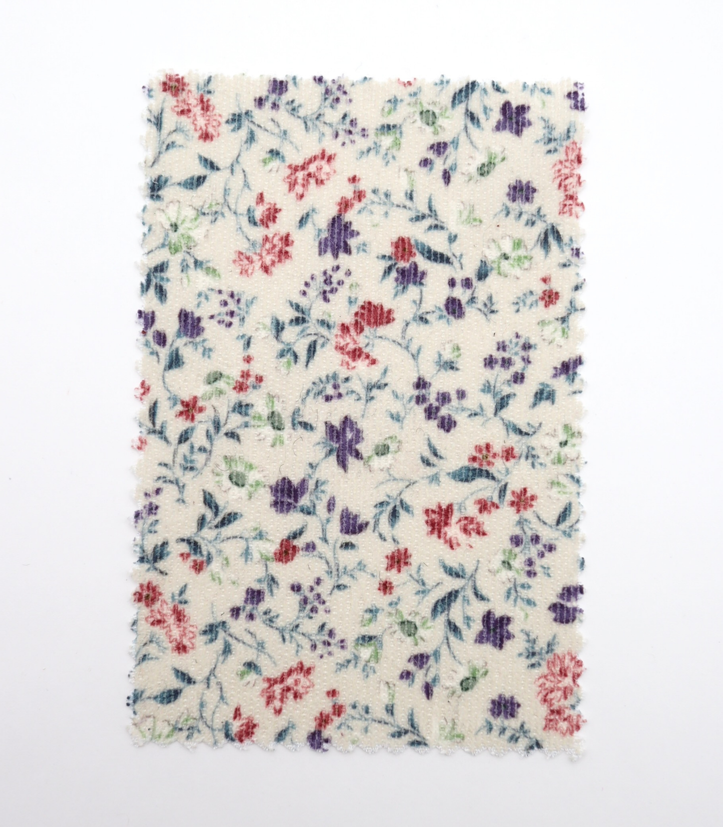 【25SS-126】小花柄プリントコーデュロイ　/0.5ｙあたり=～980円