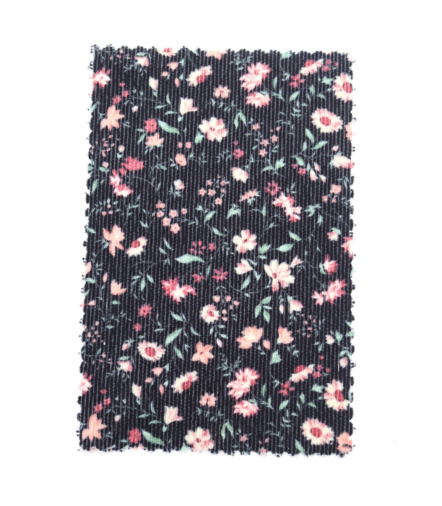 【25SS-126】小花柄プリントコーデュロイ　/0.5ｙあたり=～980円