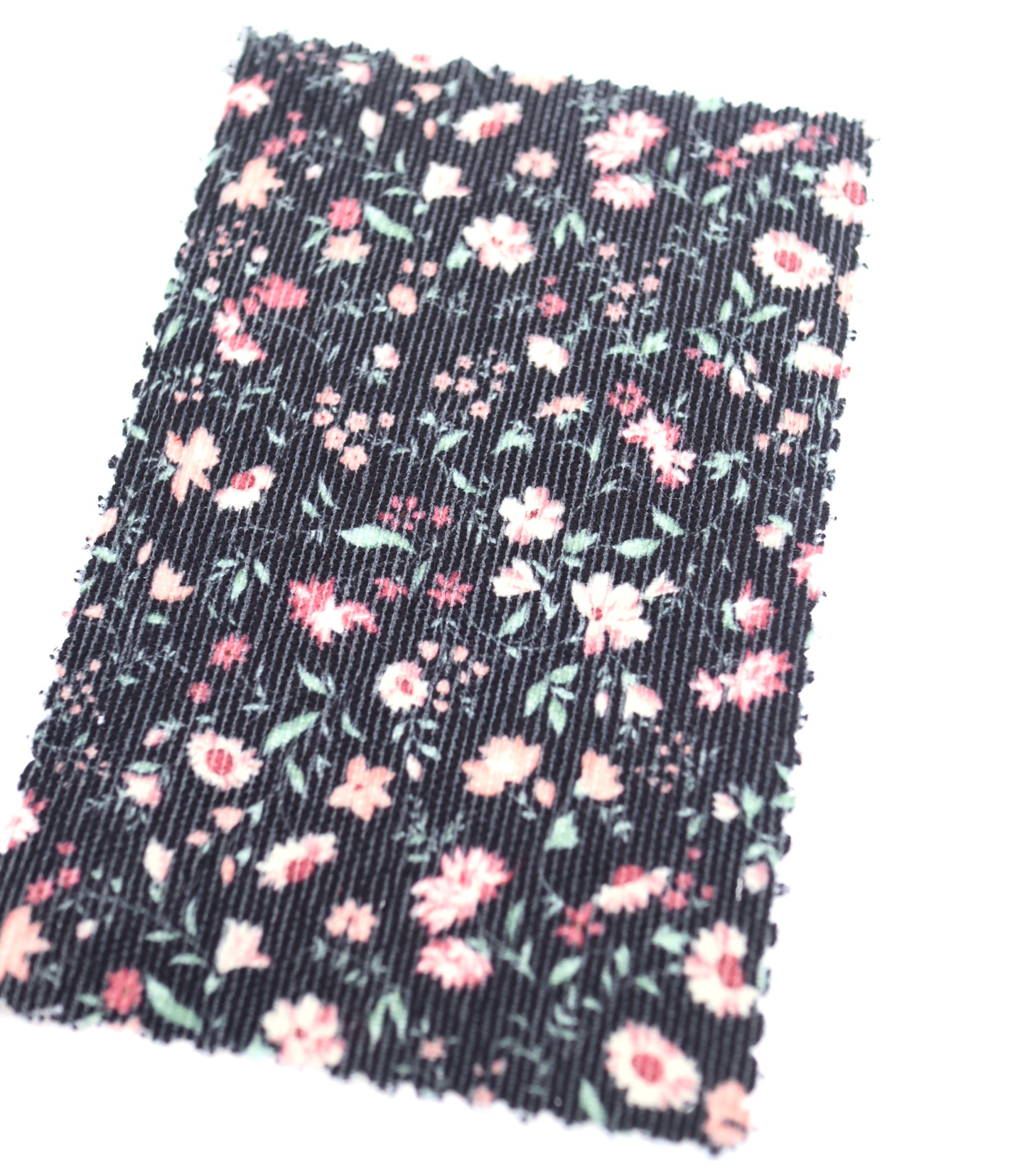 【25SS-126】小花柄プリントコーデュロイ　/0.5ｙあたり=～980円