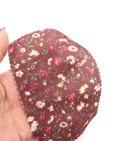 【25SS-126】小花柄プリントコーデュロイ　/0.5ｙあたり=～980円