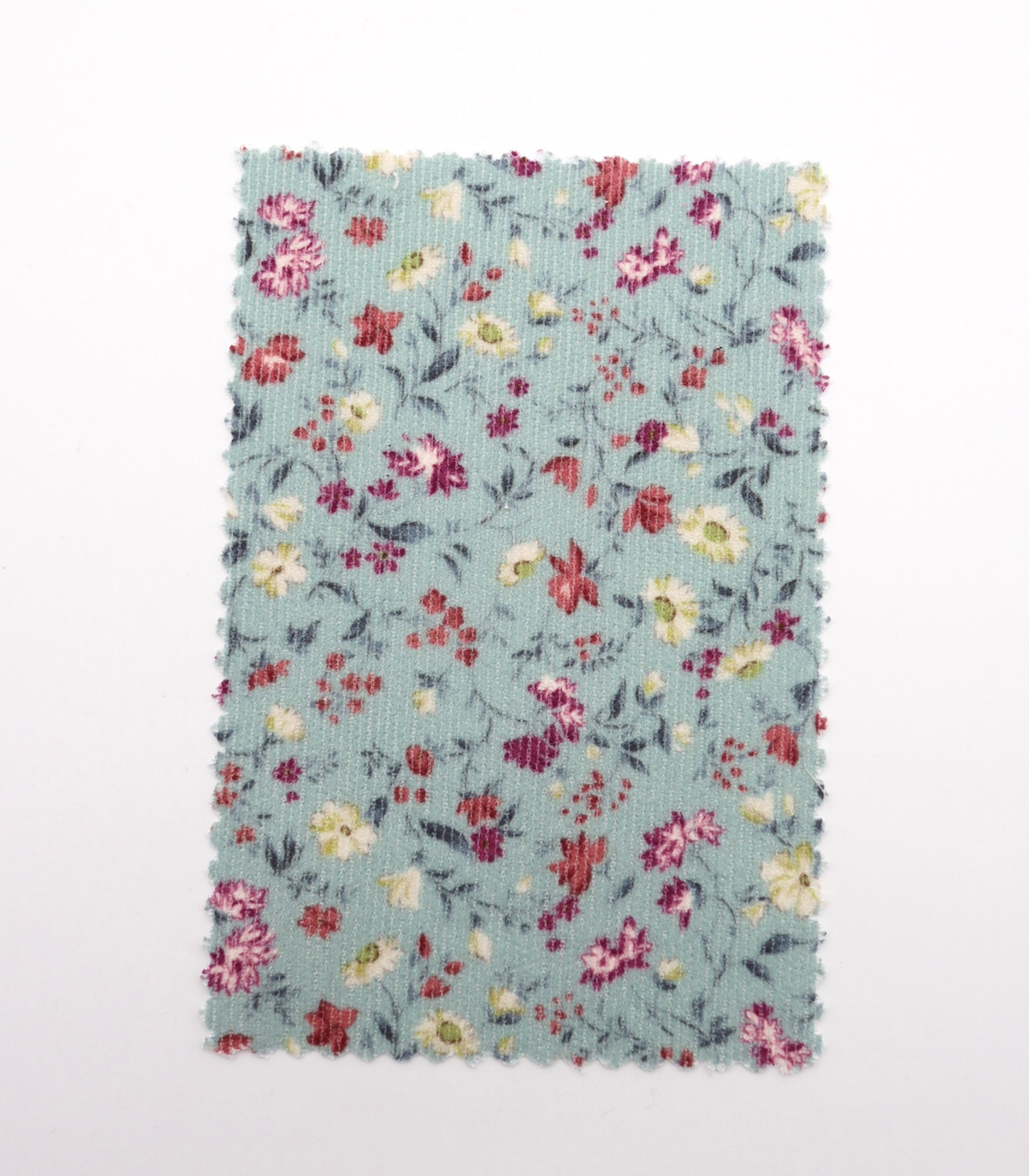 【25SS-126】小花柄プリントコーデュロイ　/0.5ｙあたり=～980円