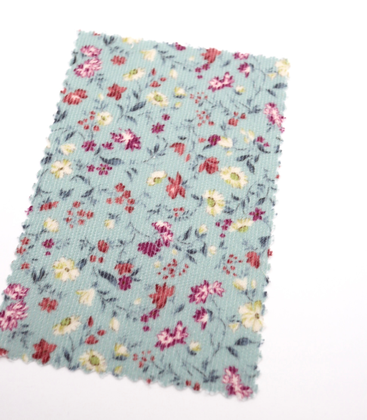 【25SS-126】小花柄プリントコーデュロイ　/0.5ｙあたり=～980円