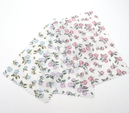 【25SS-256】ローズプリント綿ローン　/0.5ｙあたり = ～625円