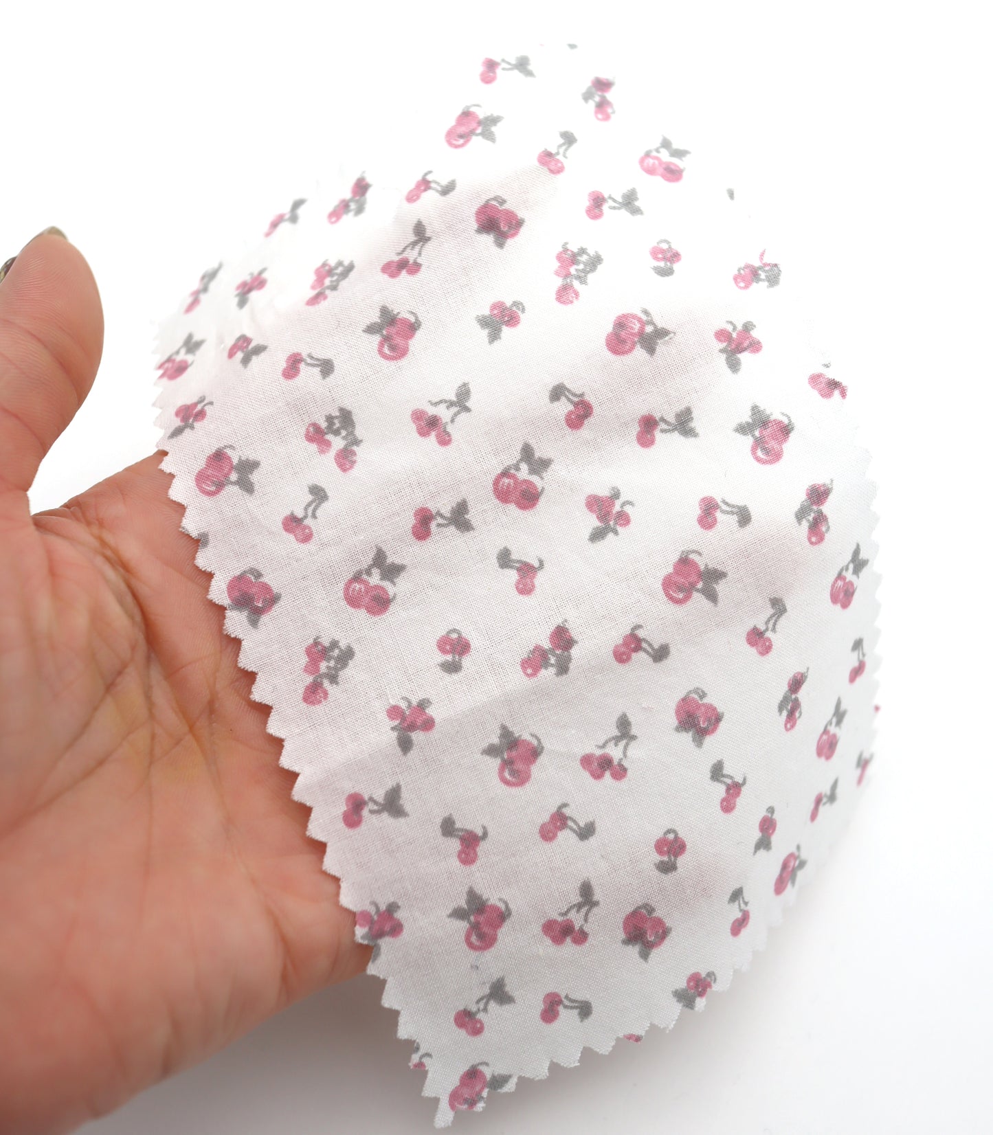 【25SS-257】チェリープリント綿ローン