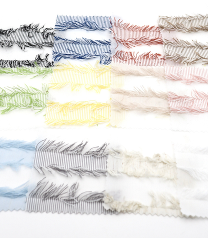 【25SS-308】フリンジジャガードシアーローン　/0.5ｙあたり = ～ 925円