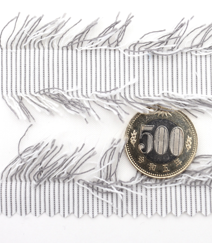 【25SS-308】フリンジジャガードシアーローン　/0.5ｙあたり = ～ 925円