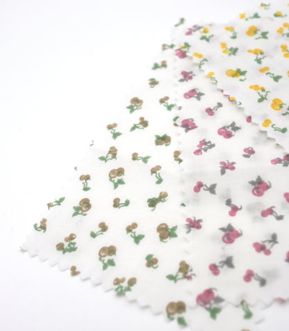 【25SS-257】チェリープリント綿ローン