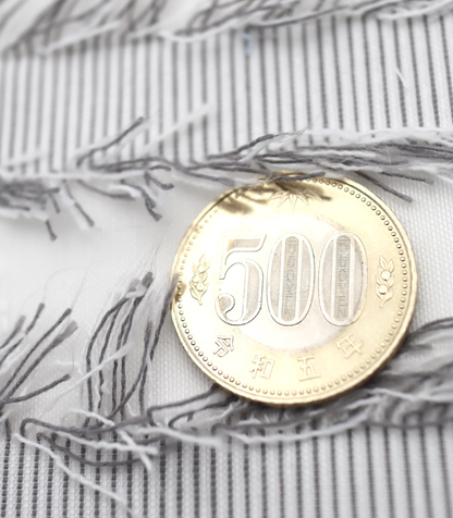 【25SS-308】フリンジジャガードシアーローン　/0.5ｙあたり = ～ 925円