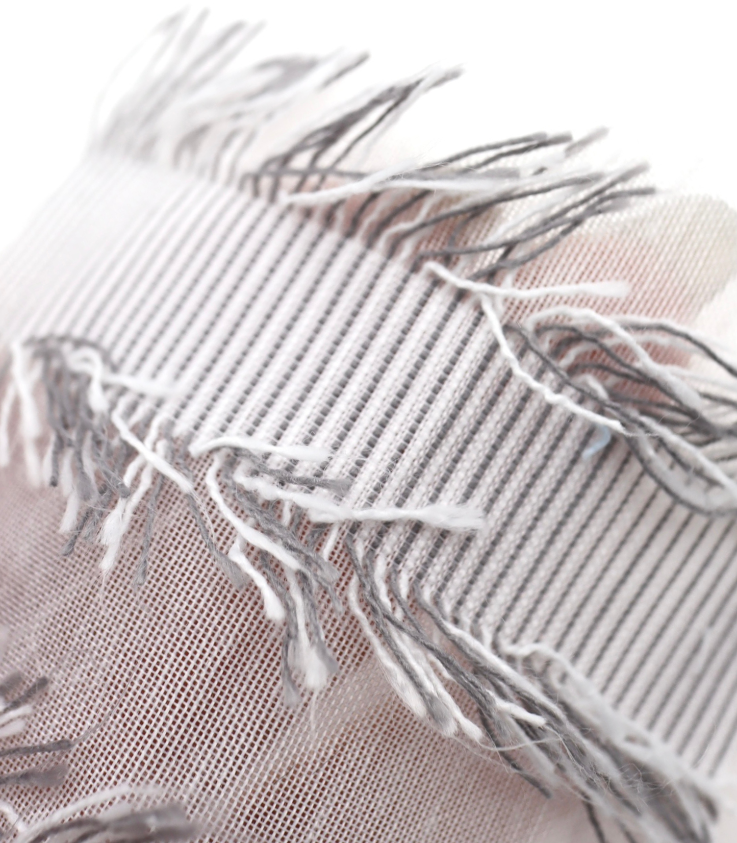 【25SS-308】フリンジジャガードシアーローン　/0.5ｙあたり = ～ 925円