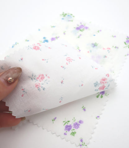 【25SS-258】小花柄プリント綿ローン　/0.5ｙあたり = ～625円