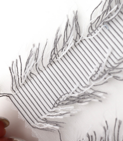 【25SS-308】フリンジジャガードシアーローン　/0.5ｙあたり = ～ 925円