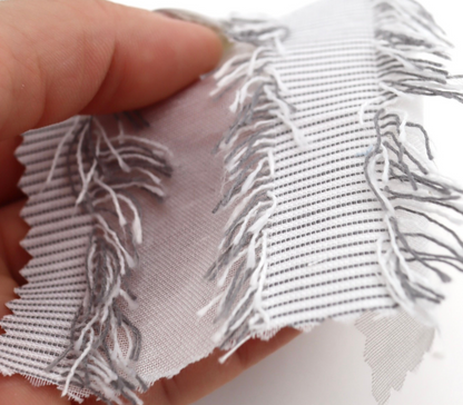 【25SS-308】フリンジジャガードシアーローン　/0.5ｙあたり = ～ 925円