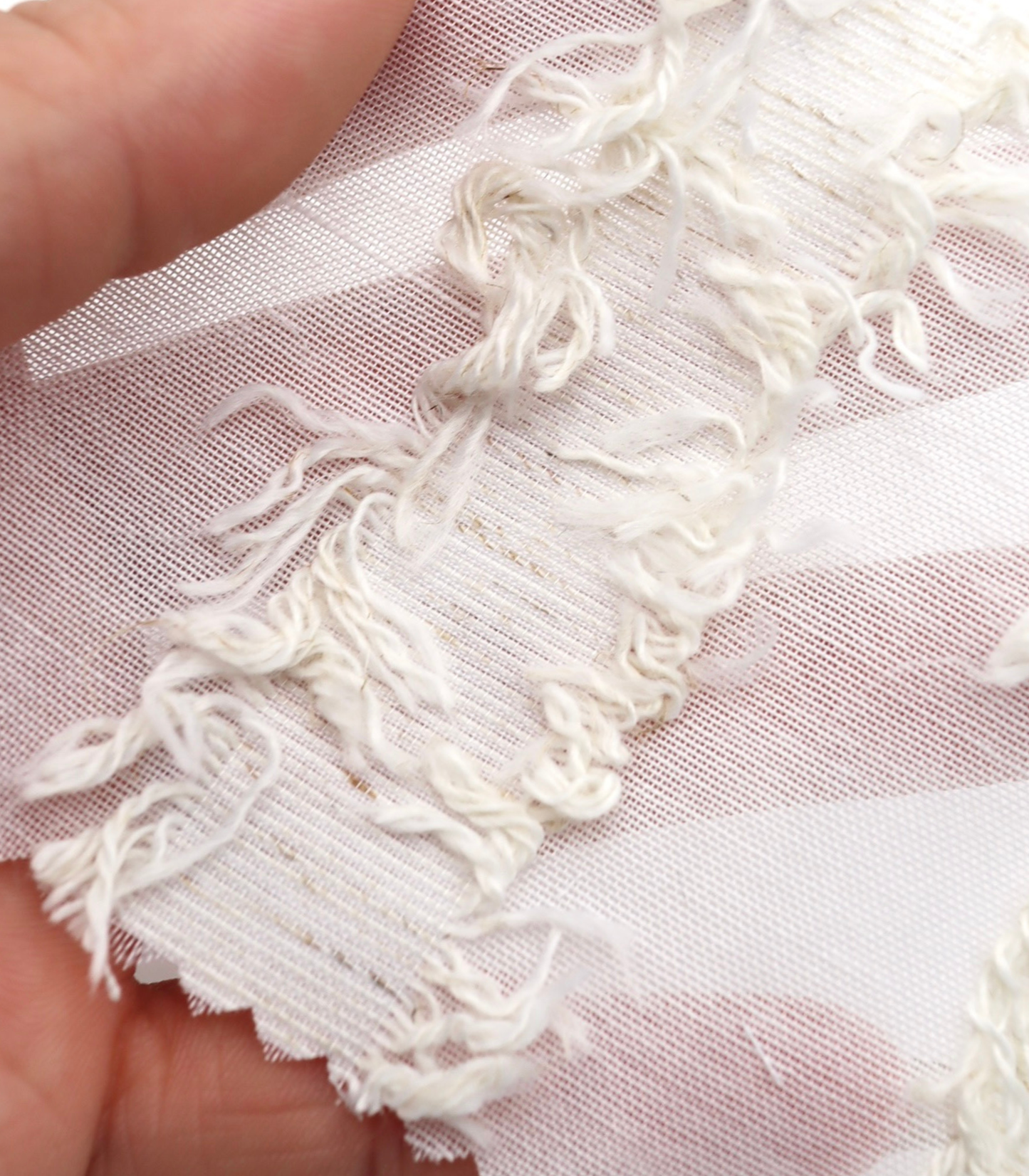 【25SS-308】フリンジジャガードシアーローン　/0.5ｙあたり = ～ 925円