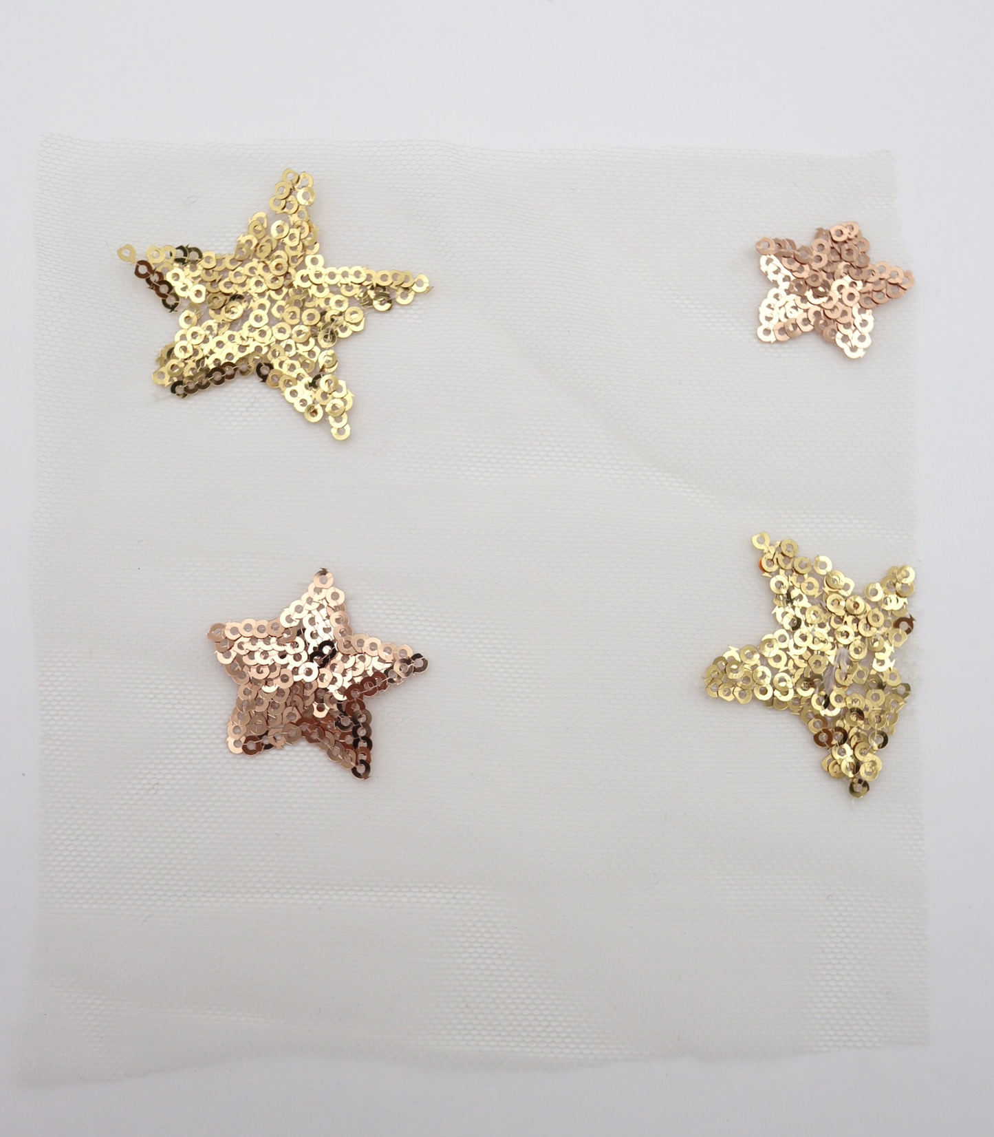 【25SS-395】星柄スパンコール刺繍チュール　/0.5ｙあたり=～1320円