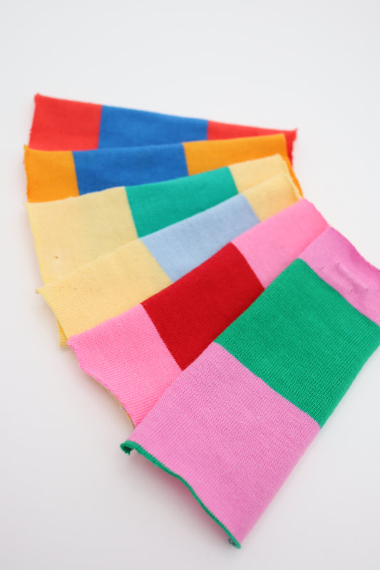 【25SS-470】カラフル太ピッチボーダー天竺ニット　/0.5ｙあたり=～940円