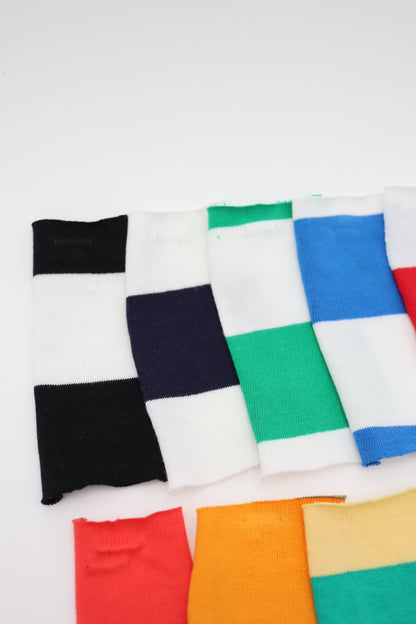 【25SS-470】カラフル太ピッチボーダー天竺ニット　/0.5ｙあたり=～940円