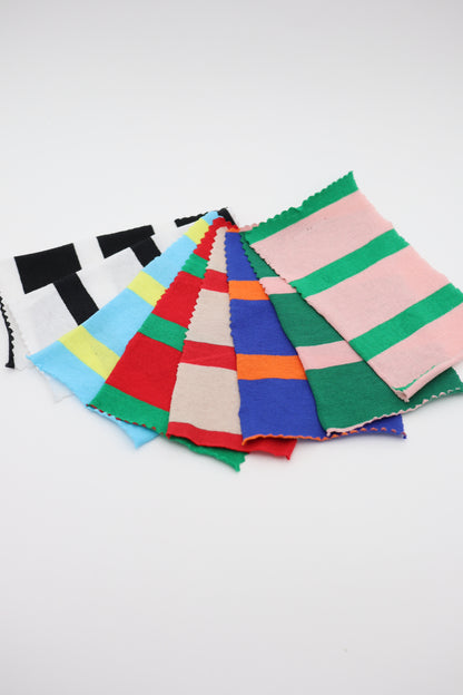 【25SS-473】カラフル太ピッチボーダー天竺ニット　/0.5ｙあたり=～800円