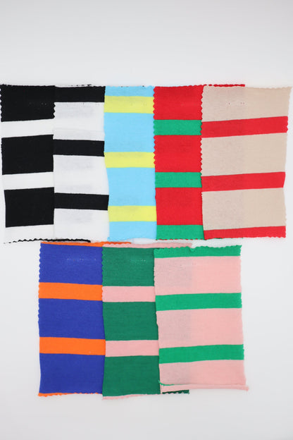 【25SS-473】カラフル太ピッチボーダー天竺ニット　/0.5ｙあたり=～800円