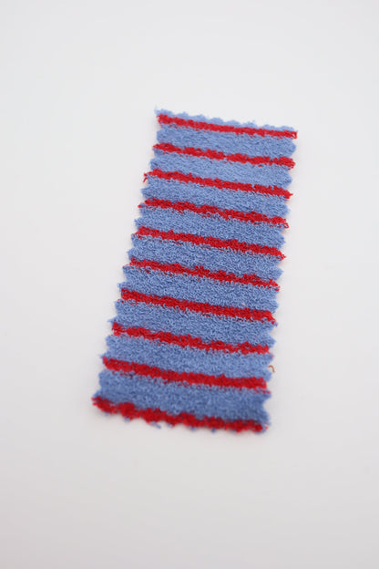 【25SS-474】カラフル細ピッチボーダーパイルニット　/0.5ｙあたり=～1150円