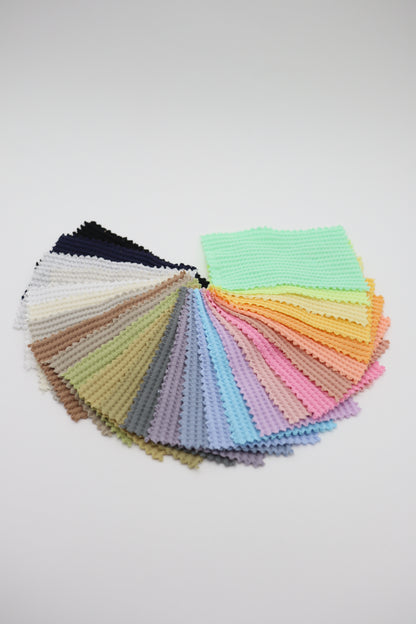 【25SS-465】カラフルカラバリ豊富！ワッフルニット　/0.5ｙあたり=～710円