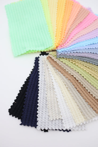 【25SS-465】カラフルカラバリ豊富！ワッフルニット　/0.5ｙあたり=～710円