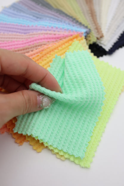 【25SS-465】カラフルカラバリ豊富！ワッフルニット　/0.5ｙあたり=～710円