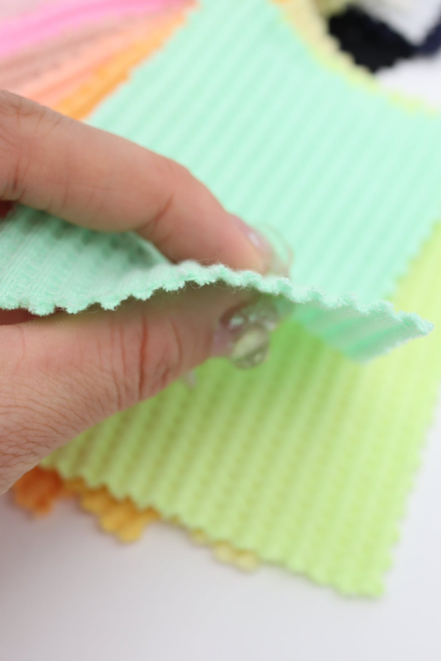 【25SS-465】カラフルカラバリ豊富！ワッフルニット　/0.5ｙあたり=～710円