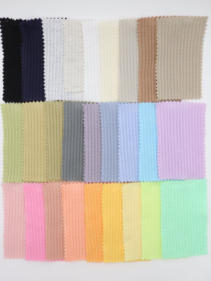 【25SS-465】カラフルカラバリ豊富！ワッフルニット　/0.5ｙあたり=～710円